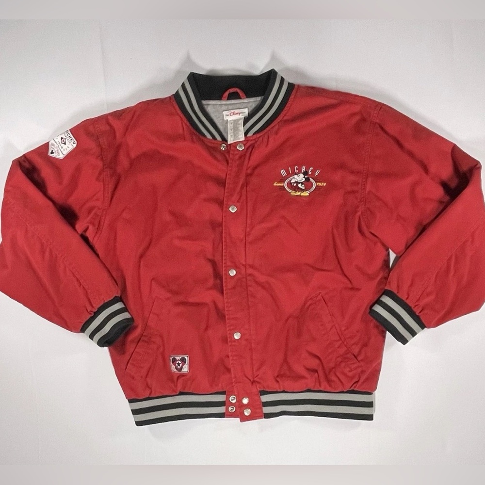 Vintage 90’s Red Disney Varsity Jacket Size L